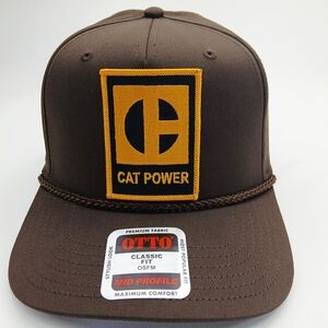 OTTO Brown Hat with Yellow Patch - Cat Power Logo